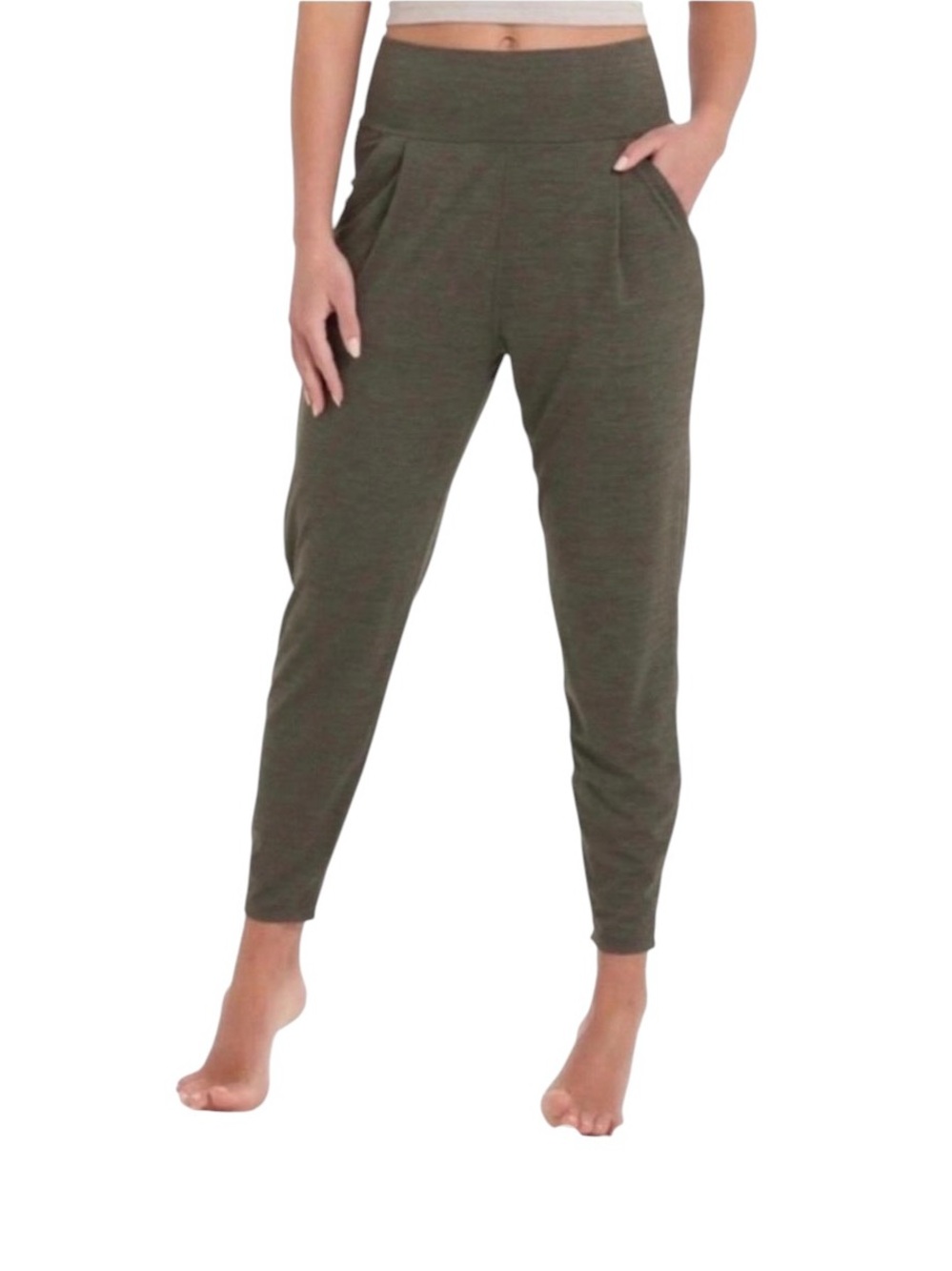 Vuori - Lux Harem Pants Gray High Rise Tapered Athleisure Yoga Sz M